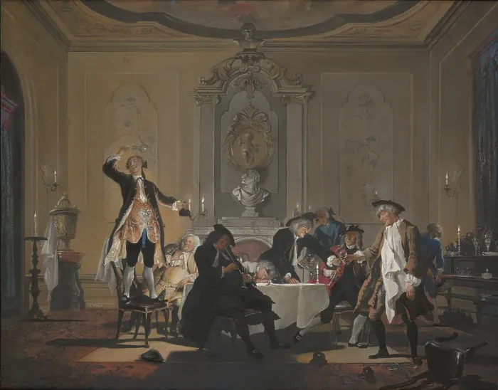 Framed Print : Rumor erat in casa (There was a commotion in the house), c1720-1750. Creator: Cornelis Troost Framed Print : Rumor erat in casa (There was a commotion in the house), c1720-1750. Creator: Cornelis Troost