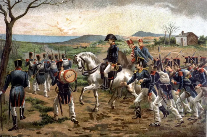 Framed Print : Run of the revolutionary column of General Rafael del Riego after his pronouncement Framed Print : Run of the revolutionary column of General Rafael del Riego after his pronouncement