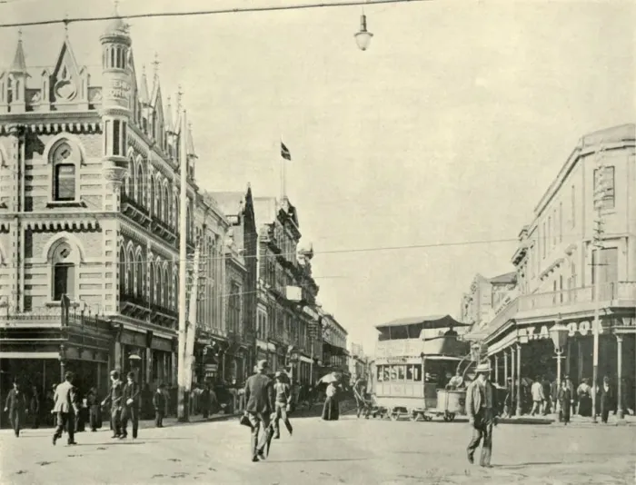 Framed Print : Rundle Street, Adelaide, 1901. Creator: Unknown Framed Print : Rundle Street, Adelaide, 1901. Creator: Unknown