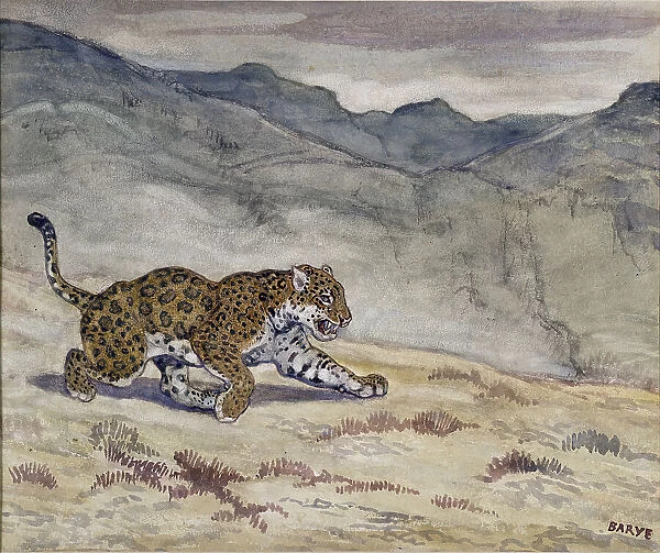Running Jaguar, c1830-1840. Creator: Antoine-Louis Barye