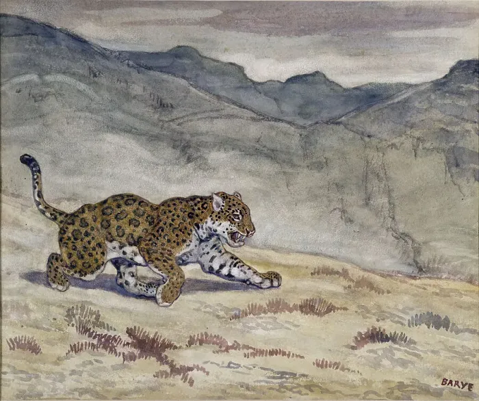 Framed Print : Running Jaguar, c1830-1840. Creator: Antoine-Louis Barye Framed Print : Running Jaguar, c1830-1840. Creator: Antoine-Louis Barye