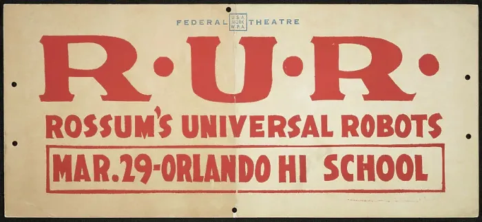 Framed Print : R.U.R. (Rossum's Universal Robots), [193-]. Creator: Unknown