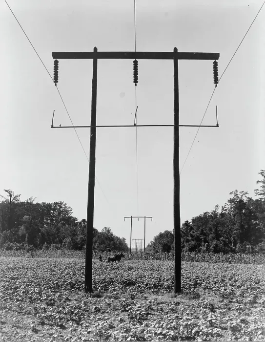 Framed Print : Rural electrification in Pulaski County, Arkansas, 1938. Creator: Dorothea Lange Framed Print : Rural electrification in Pulaski County, Arkansas, 1938. Creator: Dorothea Lange