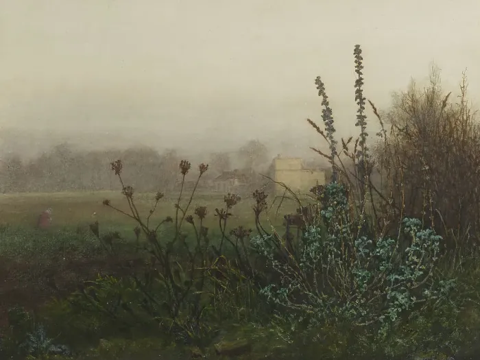 Framed Print : Rural Landscape, 1865. Creator: Leon Bonvin Framed Print : Rural Landscape, 1865. Creator: Leon Bonvin