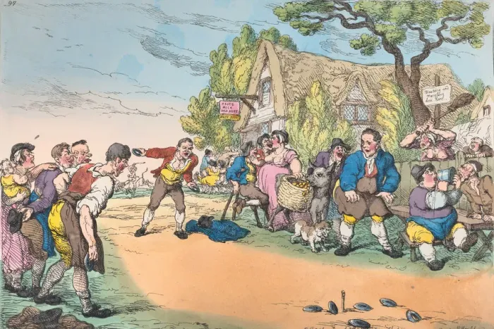 Framed Print : Rural Sports or Game at Quoits, October 30, 1811. October 30, 1811 Framed Print : Rural Sports or Game at Quoits, October 30, 1811. October 30, 1811