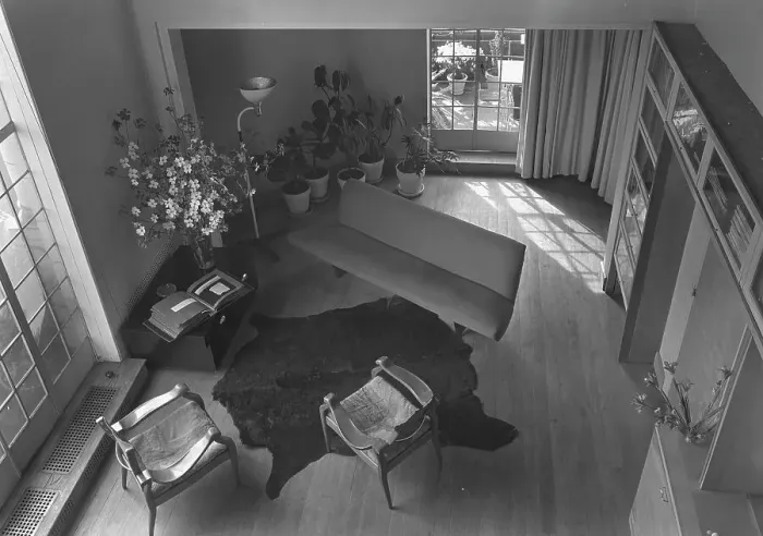 Framed Print : Russel Wright, residence at 7 Park Ave. New York City, 1943. Creator: Gottscho-Schleisner, Inc Framed Print : Russel Wright, residence at 7 Park Ave. New York City, 1943. Creator: Gottscho-Schleisner, Inc