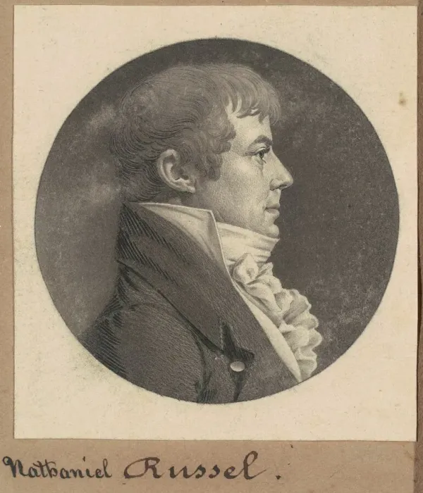 Framed Print : Russell, 1809. Creator: Charles Balthazar Julien Fevret de Saint-Memin Framed Print : Russell, 1809. Creator: Charles Balthazar Julien Fevret de Saint-Memin