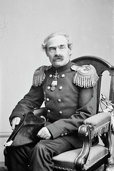 Russian Admiral Stepan Stepanovitch Lessovski, between 1855 and 1865. Creator: Unknown