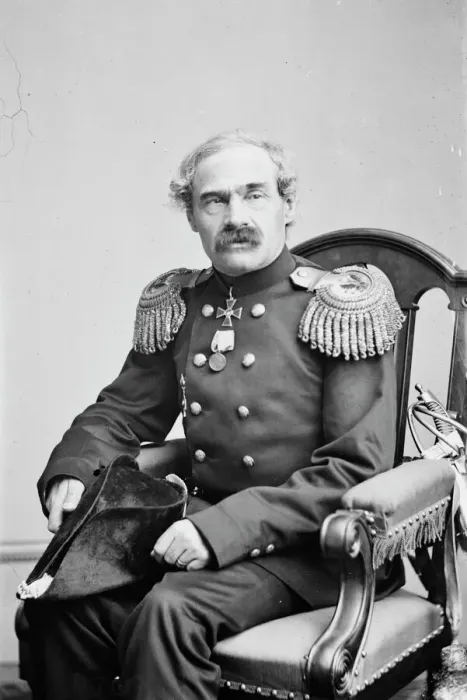 Framed Print : Russian Admiral Stepan Stepanovitch Lessovski, between 1855 and 1865. Creator: Unknown Framed Print : Russian Admiral Stepan Stepanovitch Lessovski, between 1855 and 1865. Creator: Unknown