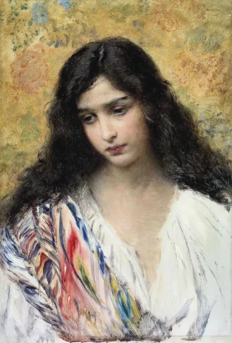 Framed Print : Russian Beauty, 1900s. Artist: Makovsky, Konstantin Yegorovich (1839-1915) Framed Print : Russian Beauty, 1900s. Artist: Makovsky, Konstantin Yegorovich (1839-1915)