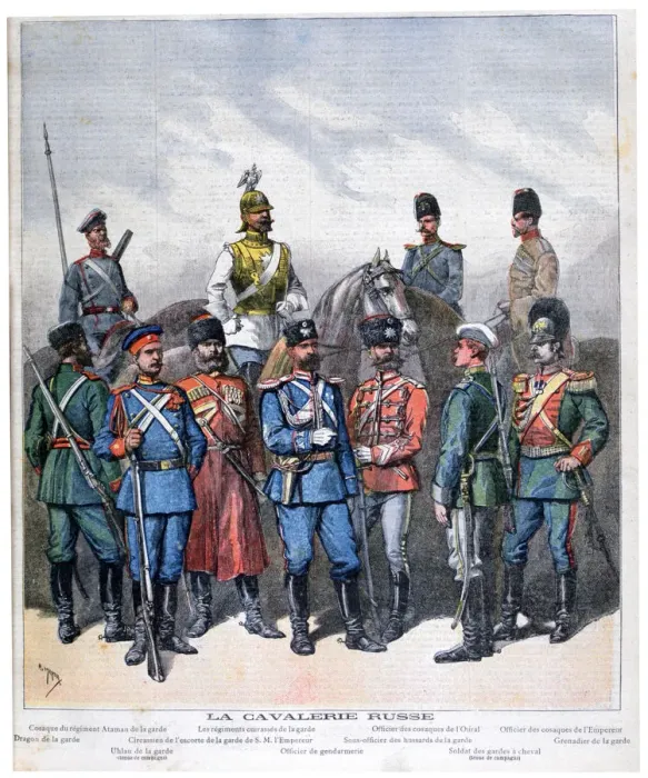 Framed Print : Russian cavalry, 1892. Artist: Henri Meyer Framed Print : Russian cavalry, 1892. Artist: Henri Meyer