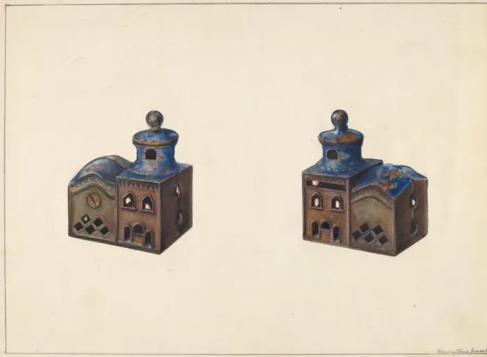 Framed Print : Russian Church Coin Bank, c. 1938. Creator: Clementine Fossek Framed Print : Russian Church Coin Bank, c. 1938. Creator: Clementine Fossek