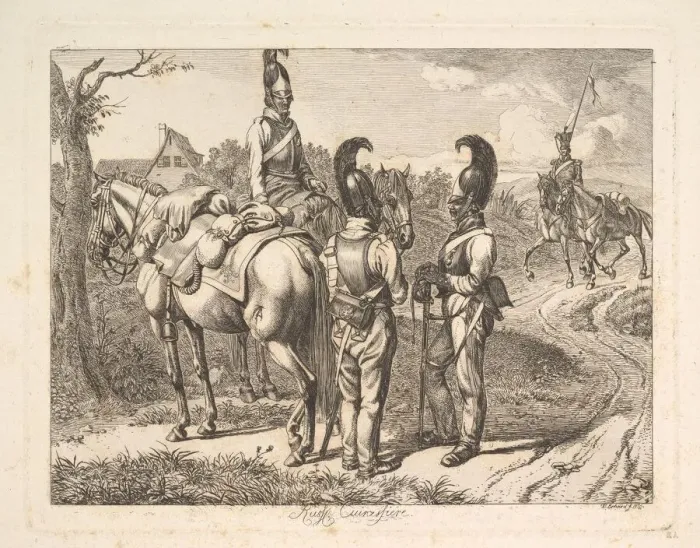 Framed Print : Russian Cuirassiers, 1816. Creator: Johann Christian Erhard Framed Print : Russian Cuirassiers, 1816. Creator: Johann Christian Erhard