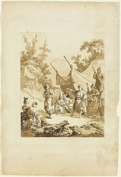 The Russian Dance, 1769. Creator: Jean Baptiste Le Prince