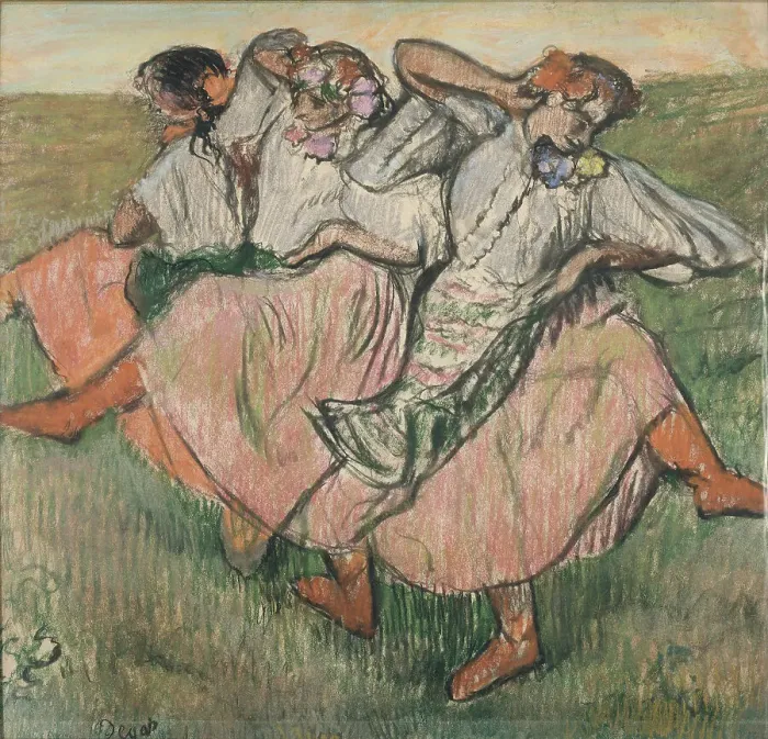 Framed Print : Three Russian Dancers, End 1890s Framed Print : Three Russian Dancers, End 1890s
