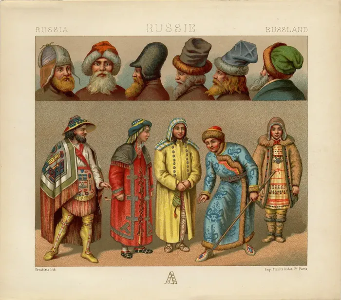 Framed Print : Russian Dress, 1880. Artist: Urrabieta Vierge, Daniel (1851-1904) Framed Print : Russian Dress, 1880. Artist: Urrabieta Vierge, Daniel (1851-1904)