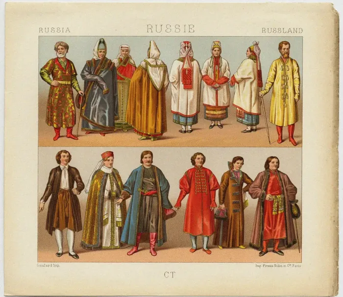 Framed Print : Russian Dress, 1880. Artist: Urrabieta Vierge, Daniel (1851-1904) Framed Print : Russian Dress, 1880. Artist: Urrabieta Vierge, Daniel (1851-1904)