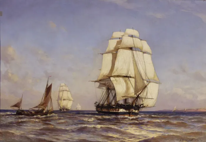 Framed Print : Russian Frigate Mercury, 1879. Artist: Beggrov, Alexander Karlovich (1841-1914) Framed Print : Russian Frigate Mercury, 1879. Artist: Beggrov, Alexander Karlovich (1841-1914)