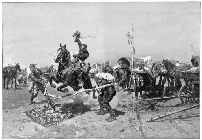 Framed Print : A Russian horse fair, 1894 Framed Print : A Russian horse fair, 1894