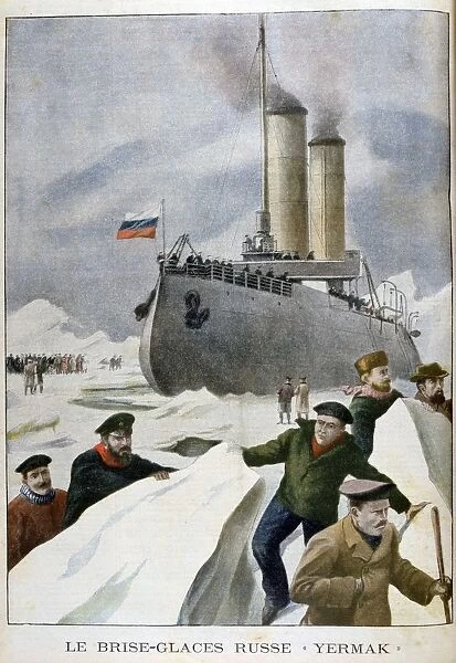 The Russian icebreaker Yermak, 1902