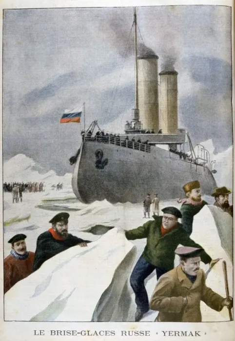 Framed Print : The Russian icebreaker Yermak, 1902 Framed Print : The Russian icebreaker Yermak, 1902