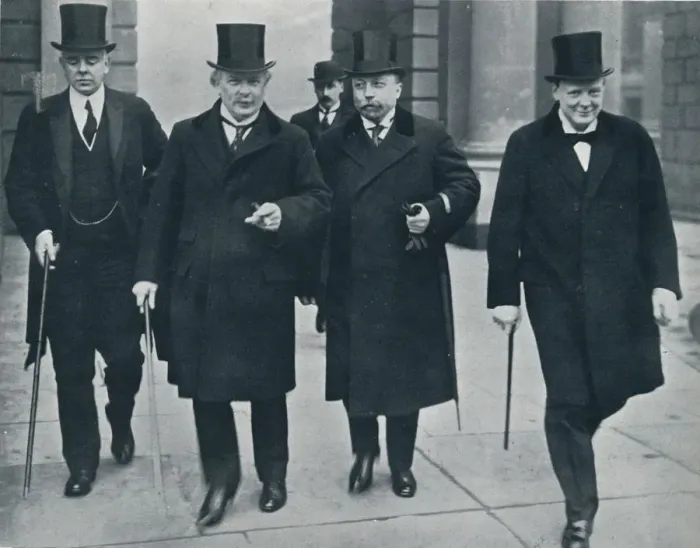 Framed Print : Russian Minister of Finance in England: M. Bark on his way to the House of Commons, 1914 Framed Print : Russian Minister of Finance in England: M. Bark on his way to the House of Commons, 1914