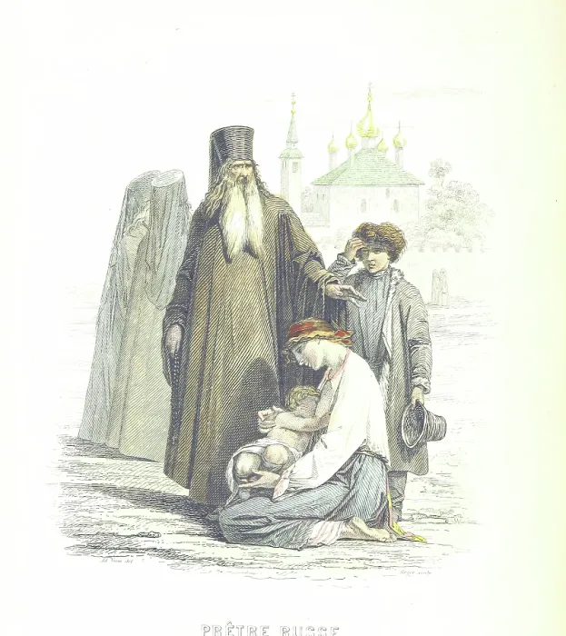 Framed Print : Russian priest, 1855. Creator: Boyer Framed Print : Russian priest, 1855. Creator: Boyer