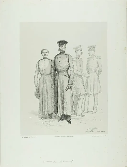Framed Print : Russian Prisoners of Bomarsud, 1854. Creator: Auguste Raffet Framed Print : Russian Prisoners of Bomarsud, 1854. Creator: Auguste Raffet