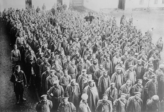 Framed Print : Russian prisoners in Przemysl, between c1914 and c1915. Creator: Bain News Service Framed Print : Russian prisoners in Przemysl, between c1914 and c1915. Creator: Bain News Service