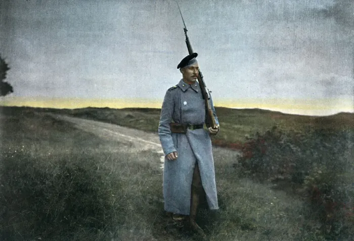 Framed Print : Russian sentry, c1890. Artist: Gillot Framed Print : Russian sentry, c1890. Artist: Gillot