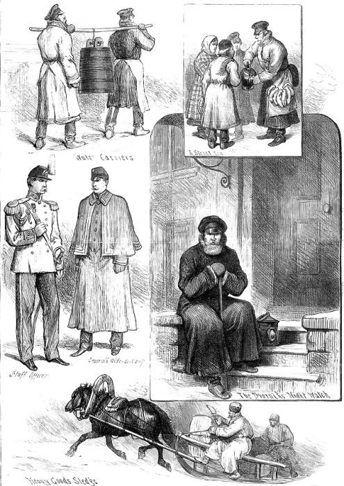Framed Print : Russian Sketches, 1880. Creator: Unknown Framed Print : Russian Sketches, 1880. Creator: Unknown