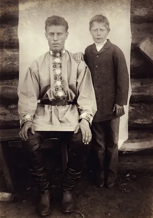 Framed Print : Russian Traders in Uriankhai Territory. Twelve-Year-Old Son of the Cossack Sadovskii... 1897. Creator: Unknown Framed Print : Russian Traders in Uriankhai Territory. Twelve-Year-Old Son of the Cossack Sadovskii... 1897. Creator: Unknown