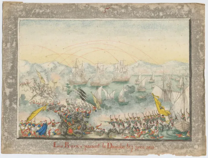 Framed Print : The Russians crossed the Danube in 1828, 1829. Artist: Anonymous Framed Print : The Russians crossed the Danube in 1828, 1829. Artist: Anonymous