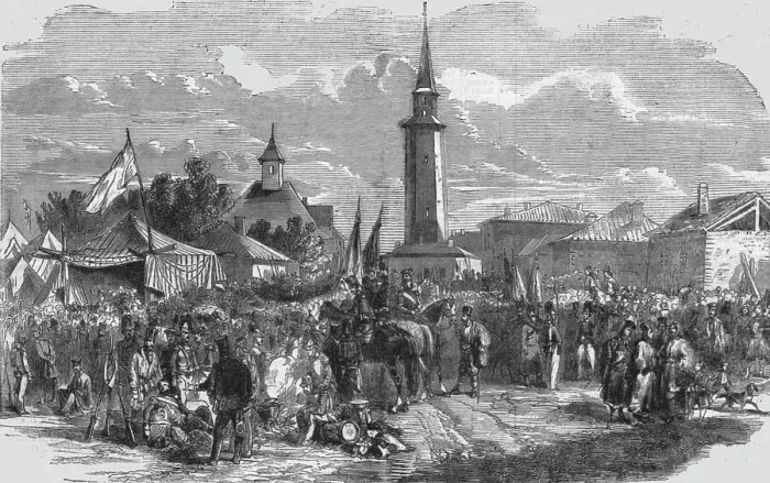 Framed Print : Russians at Giurgevo, 1854. Creator: Unknown Framed Print : Russians at Giurgevo, 1854. Creator: Unknown