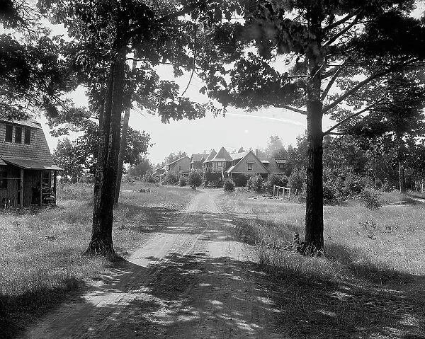 Rustic cottages at Harbor Beach, c1900. Creator: Unknown
