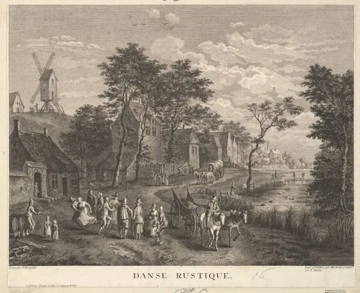 Framed Print : Rustic Dance (Danse Rustique). Creators: Robert Daudet, Carl Wilhelm Weisbrod Framed Print : Rustic Dance (Danse Rustique). Creators: Robert Daudet, Carl Wilhelm Weisbrod