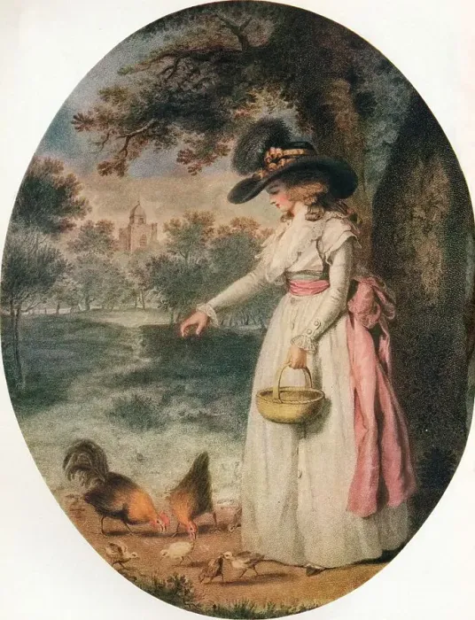 Framed Print : Rustic Employment, c18th century, (1916). Artist: John Raphael Smith Framed Print : Rustic Employment, c18th century, (1916). Artist: John Raphael Smith