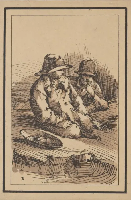 Framed Print : Rustic Figures: Two Boys, 1801. Creator: Thomas Barker (British, 1769-1847) Framed Print : Rustic Figures: Two Boys, 1801. Creator: Thomas Barker (British, 1769-1847)