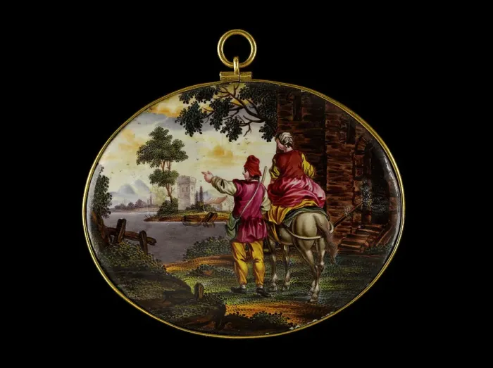 Framed Print : Rustic scene, between 1700 and 1750. Creator: Flemish School Framed Print : Rustic scene, between 1700 and 1750. Creator: Flemish School