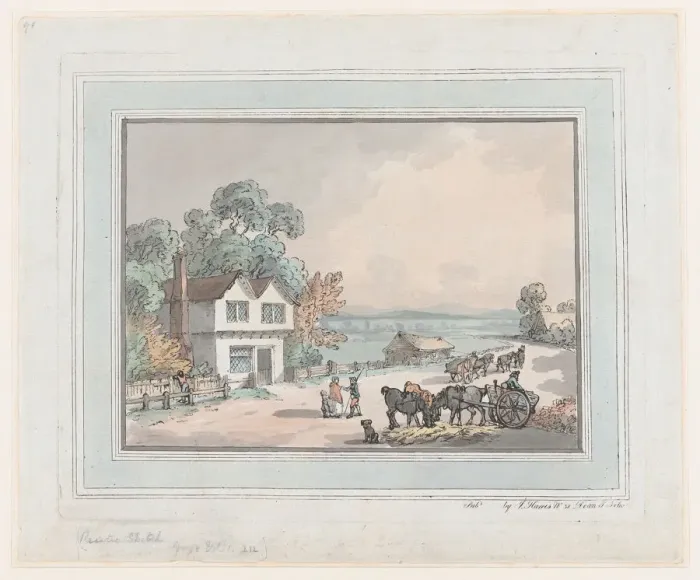 Framed Print : Rustic Sketch, 1787. 1787. Creator: Thomas Rowlandson Framed Print : Rustic Sketch, 1787. 1787. Creator: Thomas Rowlandson