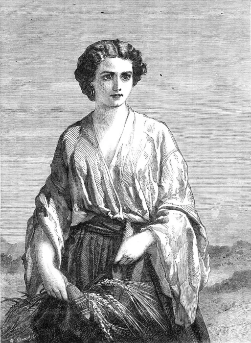 Framed Print : Ruth, by A. Johnston, from the exhibition of the British Institution, 1864. Creator: W Thomas. Ruth, by A. Johnston, from the exhibition of the British Institution, 1864. Creator: W Thomas Framed Print : Ruth, by A. Johnston, from the exhibition of the British Institution, 1864. Creator: W Thomas. Ruth, by A. Johnston, from the exhibition of the British Institution, 1864. Creator: W Thomas