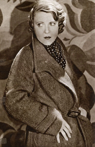 Ruth Chatterton, American actress, 1933