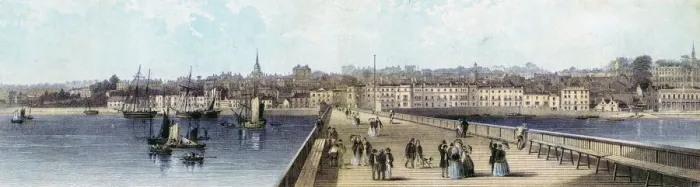 Framed Print : Ryde from the pier, Isle of Wight, 19th century Framed Print : Ryde from the pier, Isle of Wight, 19th century