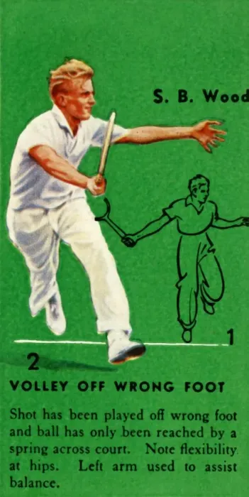 Framed Print : S. B. Wood - Volley Off Wrong Foot, c1935. Creator: Unknown Framed Print : S. B. Wood - Volley Off Wrong Foot, c1935. Creator: Unknown