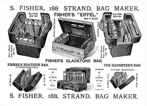 'S Fisher, 188 Strand, Bag Maker, 1891