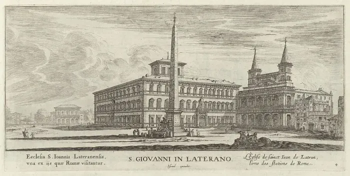 Framed Print : S. Giovanni in Laterano, 1640-1660. Creator: Israel Silvestre Framed Print : S. Giovanni in Laterano, 1640-1660. Creator: Israel Silvestre
