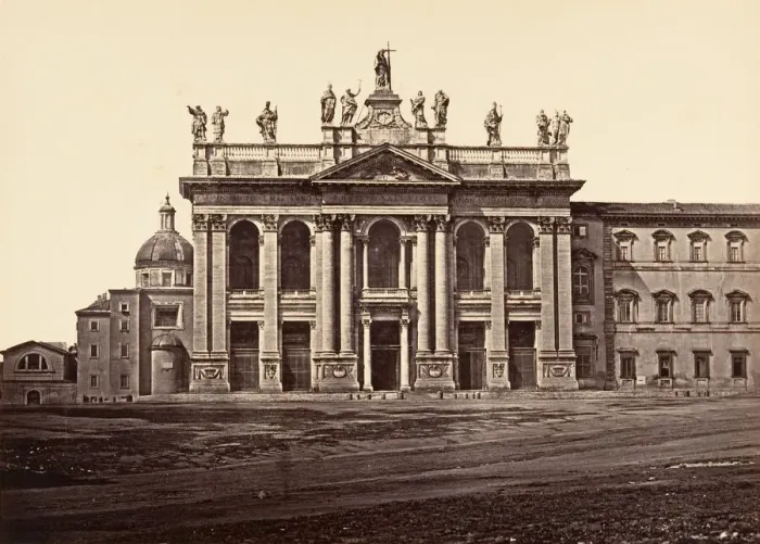 Framed Print : S. Giovanni Laterano, 1848-52. Creator: Eugene Constant Framed Print : S. Giovanni Laterano, 1848-52. Creator: Eugene Constant