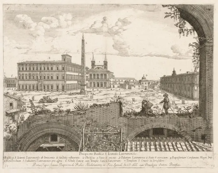 Framed Print : S. Giovanni in Laterano from Prospectus Locurum Urbis Romae Insign[ium], 1666