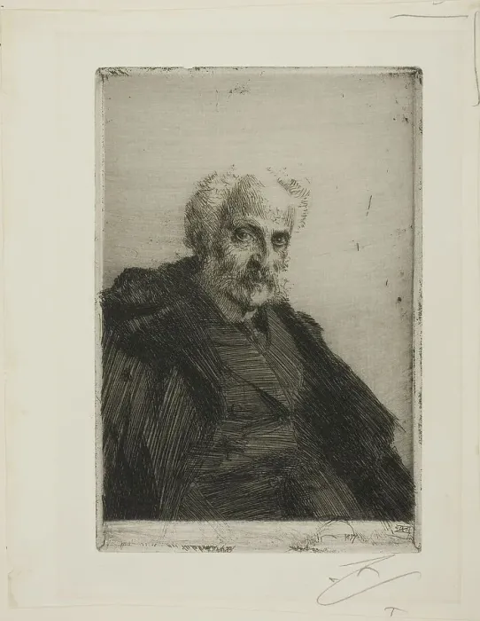 Framed Print : S. Loeb, 1897. Creator: Anders Leonard Zorn Framed Print : S. Loeb, 1897. Creator: Anders Leonard Zorn