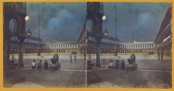 Framed Print : S. Marco / St. Marks Square, Venice, about 1865. Creator: Unknown Framed Print : S. Marco / St. Marks Square, Venice, about 1865. Creator: Unknown
